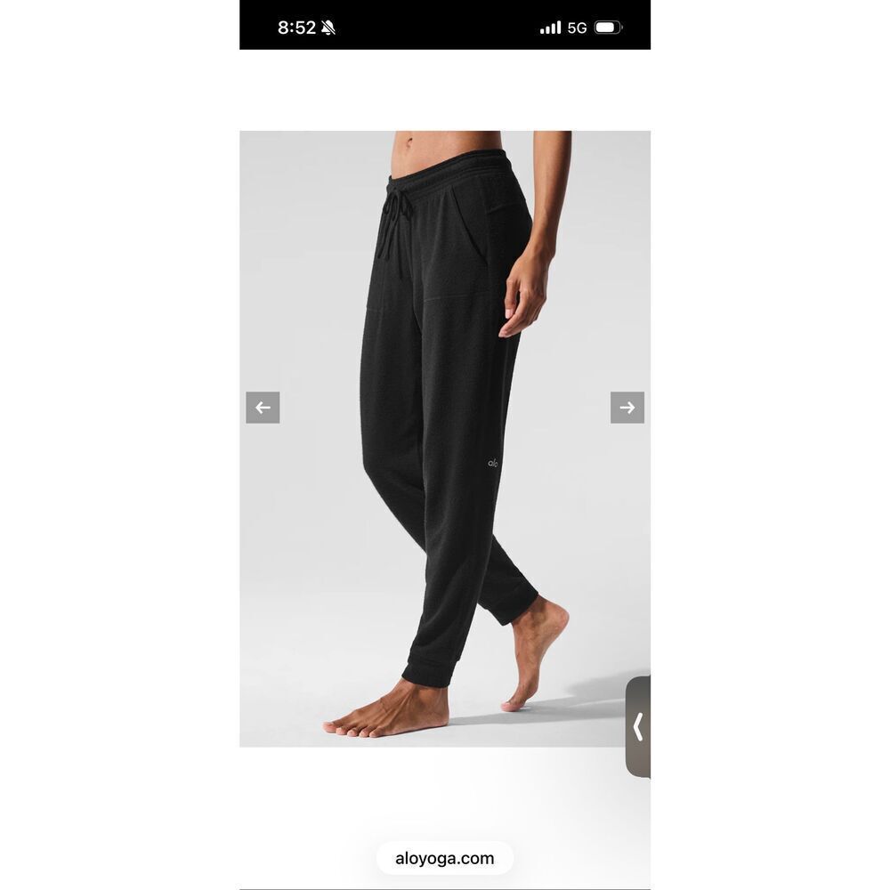 ALO Soho Sweatpant in Black Size XS - Picture 10 of 10